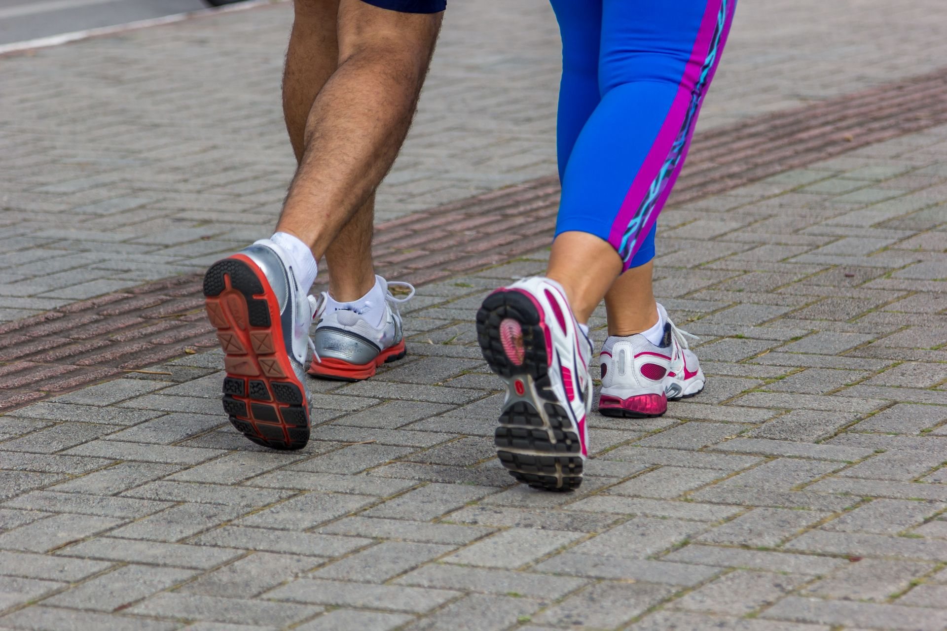 Training in running shoes